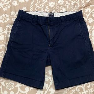 J Crew 7” Flat front shorts